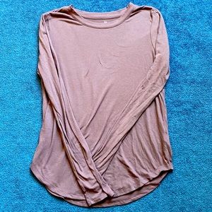 Long sleeve mauve top